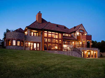 Rear Facade facing the view of the Black Hills