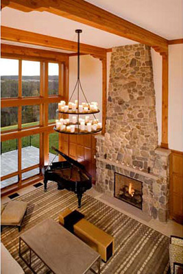 Family Room and view of Black Hills beyond