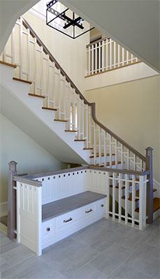 Rear Stair Hall and Mud Room