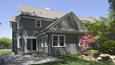 Rear facade