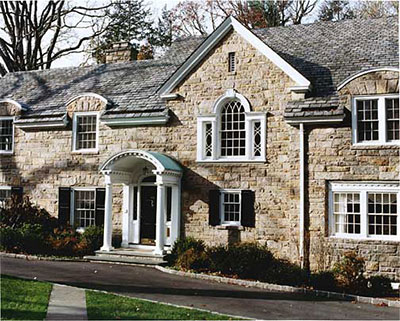 Front Facade with restored entry porch