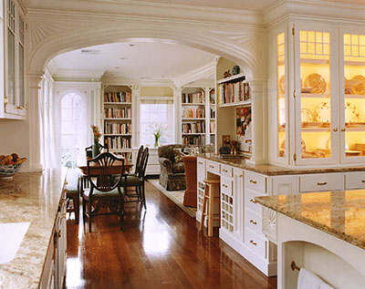 View from Kitchen to Family Room