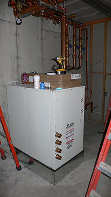 Geothermal system heat pump