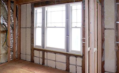 Icynene open-cell spray foam insulation