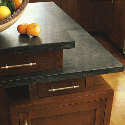 Schist countertop in Manhattan Apt. from local quarry in Upstate New York